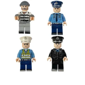 Minifigures – prisoner and 3 police officers (LEGO Alternative) Minifigures – prisoner and 3 police officers (LEGO Alternative)