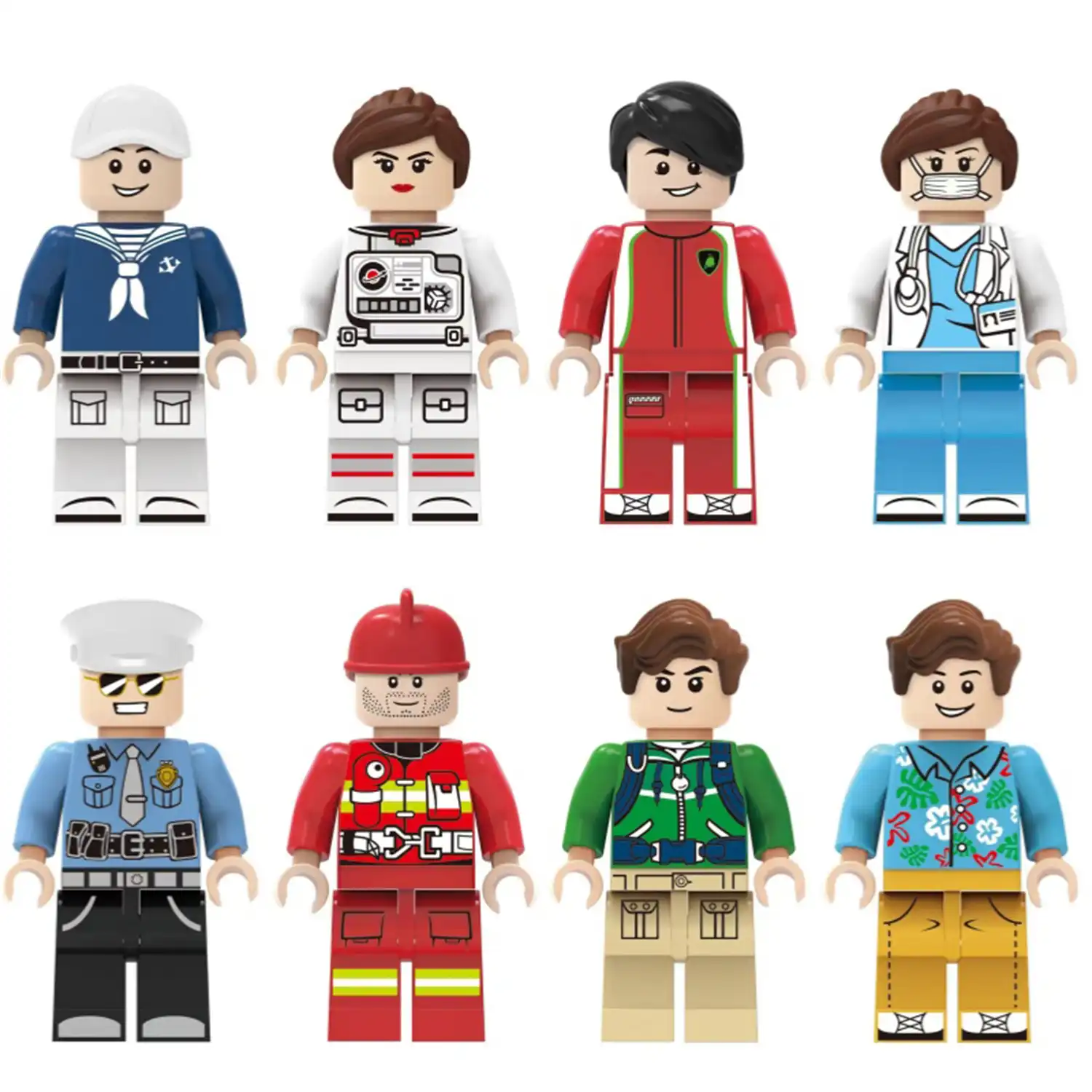 Minifigures – urban professions and citizen (LEGO Alternative) Minifigures – urban professions and citizen (LEGO Alternative)
