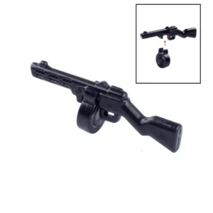 Custom Piece Miniature – PPSh-41 submachine gun with a detachable drum magazine – 3D Print for LEGO Minifigure Custom Piece Miniature – PPSh-41 submachine gun with a detachable drum magazine – 3D Print for LEGO Minifigure
