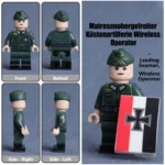17Leading Seaman serving as a Wireless Operator in a German Coastal Artillery unit - Custom Printed Brick Block Figure
