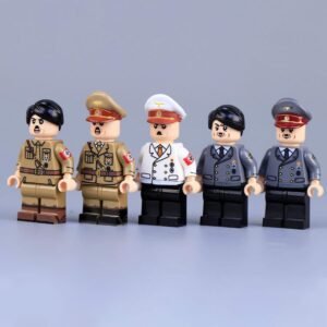 Minifigure - 5 Adolf Hitler in various uniforms (LEGO Compatible)