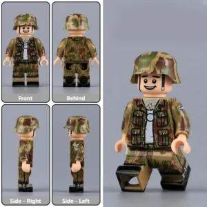 Minifigure - German Army (Heer) soldier Splittertarnmuster World War II (LEGO Compatible) Minifigure - German Army (Heer) soldier Splittertarnmuster World War II (LEGO Compatible)