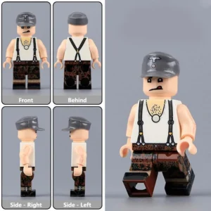 Minifigure - German Army (Heer) soldier World War II (LEGO Compatible) Minifigure - German Army (Heer) soldier World War II (LEGO Compatible)
