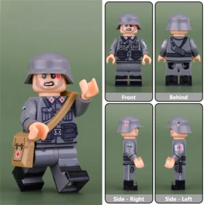 Minifigure - German Army combat medic World War II era (LEGO Compatible) Minifigure - German Army combat medic World War II era (LEGO Compatible)