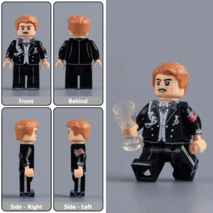 Minifigure - German SS formal dress officer from the World War II (LEGO Compatible) German SS formal dress officer from the World War II - Custom Printed Brick Block Figure
