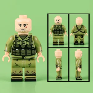 Minifigure - United States Special Forces operator from the Vietnam War (LEGO Compatible) Minifigure - United States Special Forces operator from the Vietnam War (LEGO Compatible)