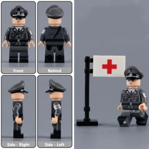 Minifigure - Wachführer Guard Leader Deutsches Rotes Kreuz (DRK) German Red Cross World War II (LEGO Compatible) Minifigure - Wachführer Guard Leader Deutsches Rotes Kreuz (DRK) German Red Cross World War II (LEGO Compatible)