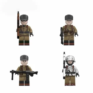 Minifigure - combat squad from the elite Gebirgsjäger (mountain troops) of the German Army (Heer) during the World War II (LEGO Compatible) Minifigure - combat squad from the elite Gebirgsjäger (mountain troops) of the German Army (Heer) during the World War II (LEGO Compatible)