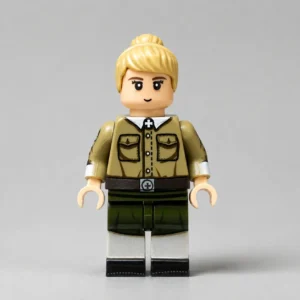 Spanish Blue Division Female Nurse (enfermera De La División Azul) Custom Printed Brick Block Figure