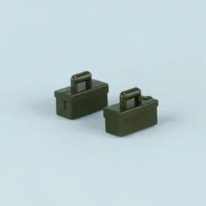 Custom Piece Miniature – German Patronenkasten 34 Ammo boxes molded in a olive green or military green color – 3D Print for LEGO minifigure
