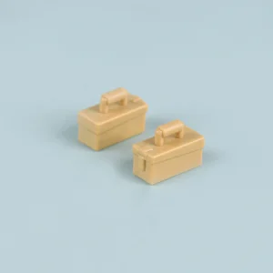 Custom Piece Miniature – German Patronenkasten 34 Ammo boxes molded in a tan or sand yellow color – 3D Print for LEGO minifigure
