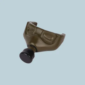 Custom Piece Miniature – half face mask or respirator molded in an olive green color with a black filter – 3D Print for LEGO minifigure