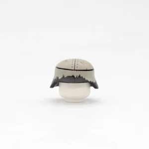 Custom Piece Miniature – military Helmet German Stahlhelm (steel helmet) decorated with a winter camouflage pattern from the World War II – 3D Print for LEGO minifigure
