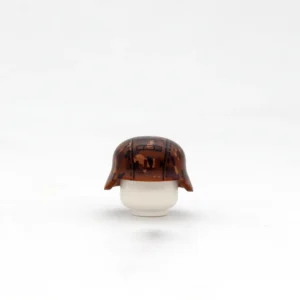 Custom Piece Miniature – military Helmet German Stahlhelm (steel helmet) decorated with an autumnal camouflage pattern from the World War II – 3D Print for LEGO minifigure