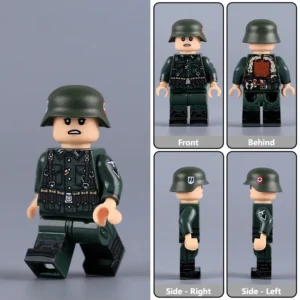 Minifigure - German 98K Soldier from World War II (LEGO Compatible)
