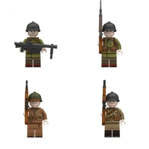 Minifigure - Various French soldiers from the World War II (LEGO Compatible) Minifigure - Various French soldiers from the World War II (LEGO Compatible)