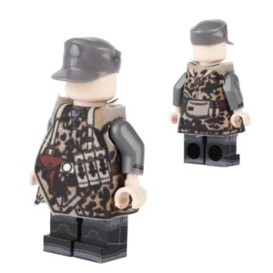 Custom Piece Miniature – German Waffen-SS M38 Camouflage Smock (Tarnjacke) – 3D Print for LEGO Minifigure