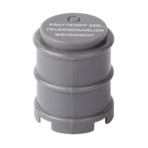 Custom Piece Miniature – German Wehrmacht 200-liter fuel drum from the World War II grey 2 – 3D Print for LEGO Minifigure