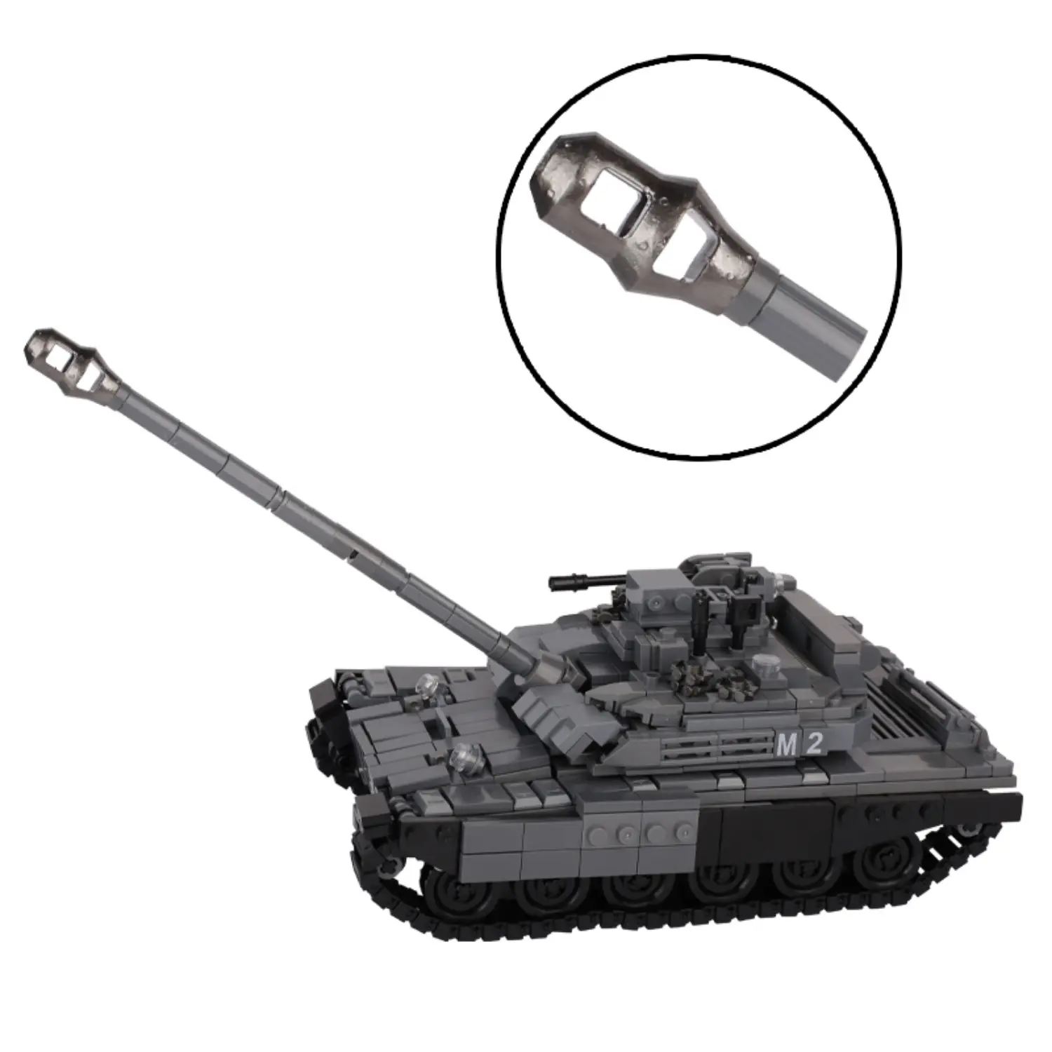 Custom Piece Miniature – German muzzle brake from a World War II era tank cannon – 3D Print for LEGO minifigure