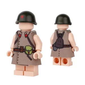 Custom Piece Miniature – Soviet Red Army Infantry Rifleman's Shinel Greatcoat – 3D Print for LEGO Minifigure
