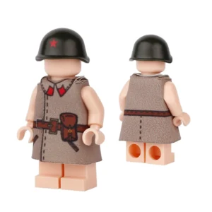 Custom Piece Miniature – Soviet Red Army Infantry Shinel Greatcoat – 3D Print for LEGO Minifigure