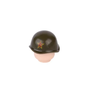 Custom Piece Miniature – Soviet SSh-40 steel helmet dark olive green 2 – 3D Print for LEGO minifigure