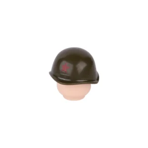 Custom Piece Miniature – Soviet SSh-40 steel helmet dark olive green – 3D Print for LEGO minifigure