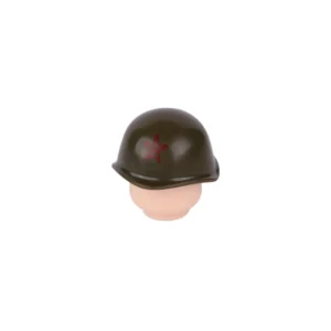 Custom Piece Miniature – Soviet SSh-40 steel helmet olive green – 3D Print for LEGO minifigure