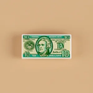 Custom Piece Miniature – United States Ten-dollar bill custom-printed tile – 3D Print for LEGO minifigure