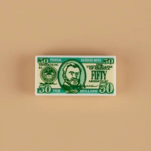 Custom Piece Miniature – United States fifty-dollar bill custom-printed tile – 3D Print for LEGO minifigure