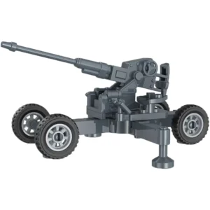 Custom Piece Miniature – World War II German 88 mm field gun FlaK 36 or FlaK 37 model dark grey – 3D Print for LEGO minifigure Custom Piece Miniature – World War II German 88 mm field gun FlaK 36 or FlaK 37 model dark grey – 3D Print for LEGO minifigure
