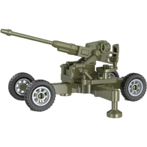Custom Piece Miniature – World War II German 88 mm field gun FlaK 36 or FlaK 37 model grey olive green – 3D Print for LEGO minifigure Custom Piece Miniature – World War II German 88 mm field gun FlaK 36 or FlaK 37 model grey olive green – 3D Print for LEGO minifigure