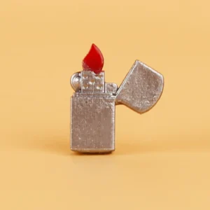 Custom Piece Miniature – Zippo windproof lighter dark grey – 3D Print for LEGO Minifigure