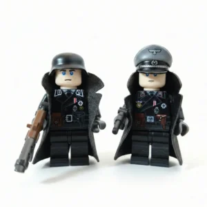 Minifigure - A pair of high-ranking German SS Panzer commanders from World War II (LEGO Compatible)