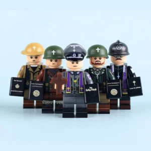 Minifigure – Army Military Chaplains from various nations during the World War II (LEGO Compatible)