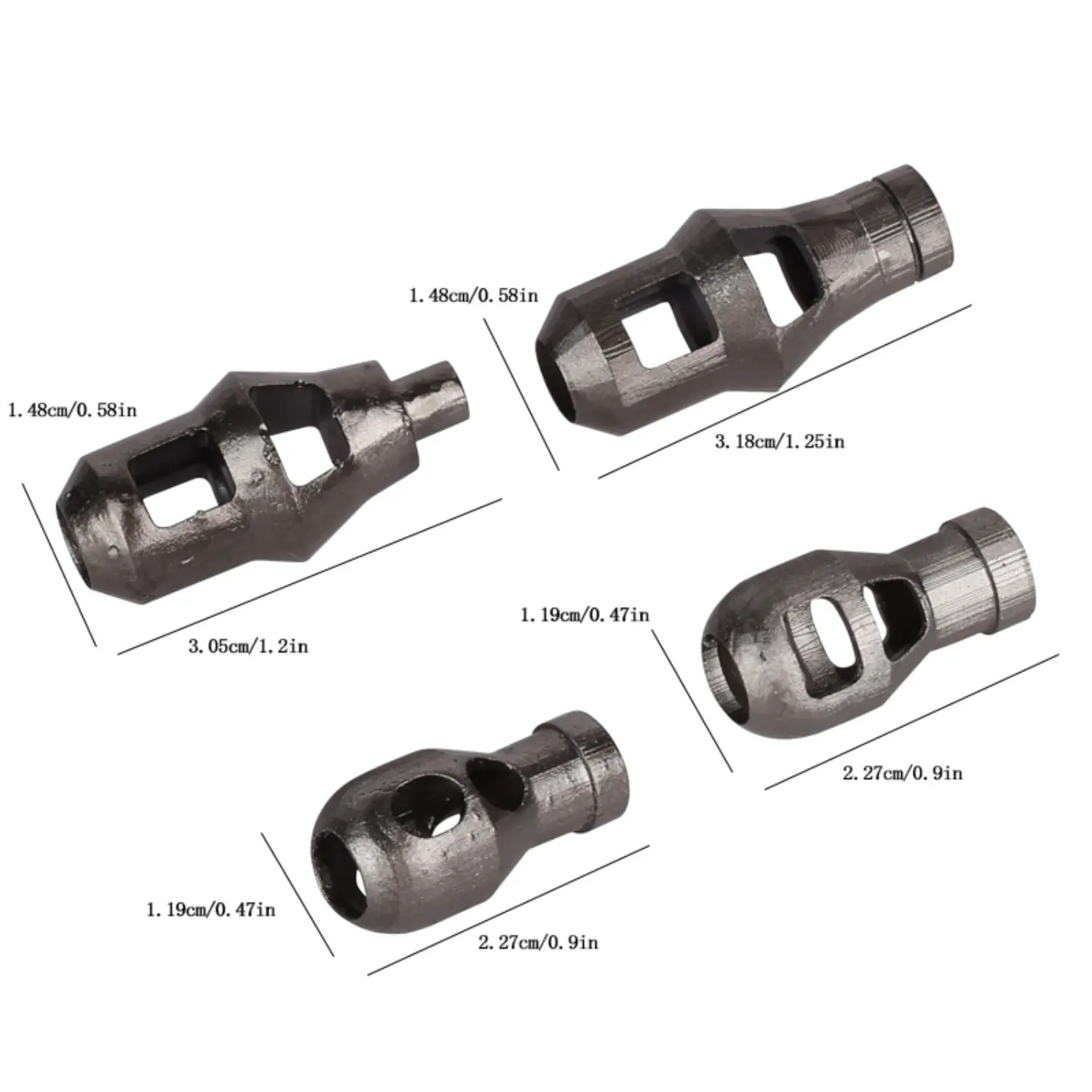 Soviet rounded multi-port muzzle brake from the cannon of a World War II era heavy tank - Custom 3D Printed Miniature Accessory Parts Pieces for Brick Block Figures