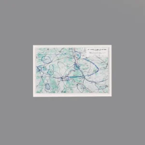 Custom Piece Printed Tile – 1944 U.S. Army plan of attack for the Battle of Nancy map – 3D Print for LEGO minifigure