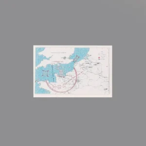 Custom Piece Printed Tile – Allied Normandy Landing plan (Operation Overlord) military map – 3D Print for LEGO minifigure