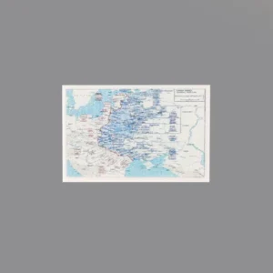Custom Piece Printed Tile – Operation Bagration military map – 3D Print for LEGO minifigure