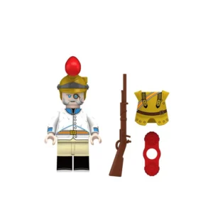 Minifigure - French Carabinier-à-Cheval a member of the elite heavy cavalry of the French Army during the later years of the Napoleonic Wars (LEGO Compatible) Minifigure - French Carabinier-à-Cheval a member of the elite heavy cavalry of the French Army during the later years of the Napoleonic Wars (LEGO Compatible)