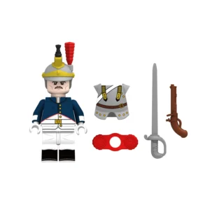 Minifigure - French Cuirassier a soldier belonging to the heavy cavalry regiments of the Napoleonic Wars (LEGO Compatible) Minifigure - French Cuirassier a soldier belonging to the heavy cavalry regiments of the Napoleonic Wars (LEGO Compatible)