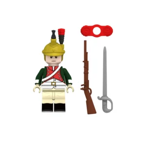 Minifigure - French Dragoon, a soldier belonging to the versatile cavalry regiments of the Napoleonic Wars (LEGO Compatible) Minifigure - French Dragoon, a soldier belonging to the versatile cavalry regiments of the Napoleonic Wars (LEGO Compatible)