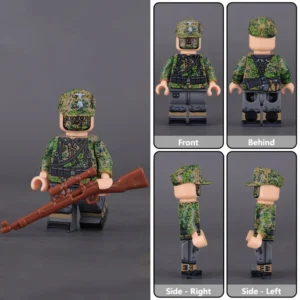 Minifigure - German Waffen-SS Sniper (Scharfschütze) trained in marksmanship and concealment from World War II (LEGO Compatible) Minifigure - German Waffen-SS Sniper (Scharfschütze) trained in marksmanship and concealment from World War II (LEGO Compatible)