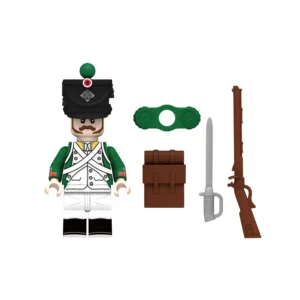 Minifigure - Italian Chasseur (Light Infantryman) serving in the Army of the Kingdom of Italy (Regno d'Italia) during the Napoleonic Wars (LEGO Compatible) Minifigure - Italian Chasseur (Light Infantryman) serving in the Army of the Kingdom of Italy (Regno d'Italia) during the Napoleonic Wars (LEGO Compatible)