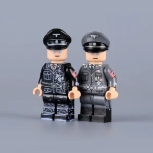 Minifigure - Reinhard Heydrich, a high-ranking SS and police general and a principal architect of the Holocaust during World War II, shown in two different uniforms (LEGO Compatible) Minifigure - Reinhard Heydrich, a high-ranking SS and police general and a principal architect of the Holocaust during World War II, shown in two different uniforms (LEGO Compatible)