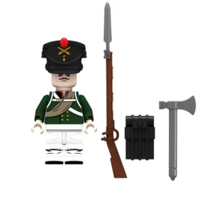 Minifigure - Russian Foot Artilleryman (Gunner) from the Napoleonic Wars (LEGO Compatible) Minifigure - Russian Foot Artilleryman (Gunner) from the Napoleonic Wars (LEGO Compatible)