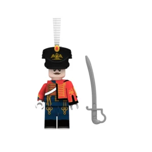 Minifigure - Russian Life Guard Hussar, a member of the elite light cavalry of the Imperial Russian Army during the Napoleonic Wars (LEGO Compatible) Minifigure - Russian Life Guard Hussar, a member of the elite light cavalry of the Imperial Russian Army during the Napoleonic Wars (LEGO Compatible)