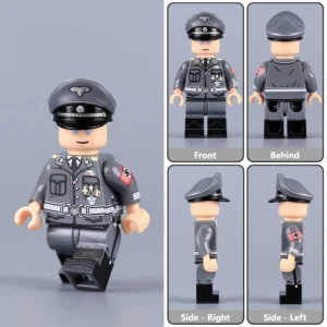 Minifigure - SS-Obergruppenführer Reinhard Heydrich Nazi regime leaders in field grey (Feldgrau) officer's uniform (LEGO Compatible) Minifigure - SS-Obergruppenführer Reinhard Heydrich Nazi regime leaders in field grey (Feldgrau) officer's uniform (LEGO Compatible)