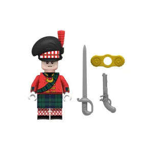 Minifigure - Scottish Highlander Officer, specifically a commissioned officer of the 42nd Regiment of Foot (The Black Watch) during the Napoleonic Wars (LEGO Compatible) Minifigure - Scottish Highlander Officer, specifically a commissioned officer of the 42nd Regiment of Foot (The Black Watch) during the Napoleonic Wars (LEGO Compatible)