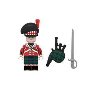Minifigure - Scottish Highlander Piper of the British Army during the Napoleonic Wars (LEGO Compatible) Minifigure - Scottish Highlander Piper of the British Army during the Napoleonic Wars (LEGO Compatible)